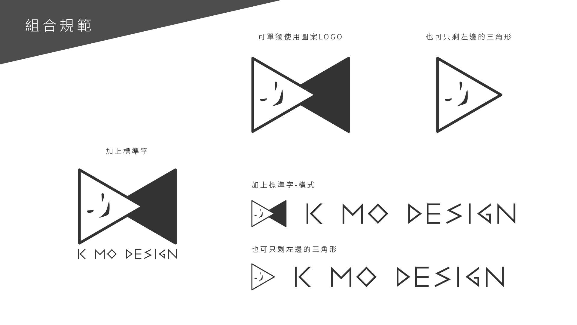 K MO個人品牌logo設計理念解說